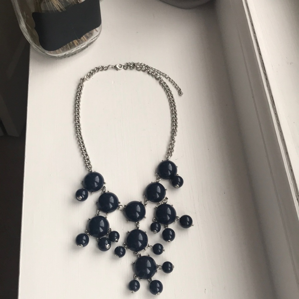 navy blue bubble necklace😍